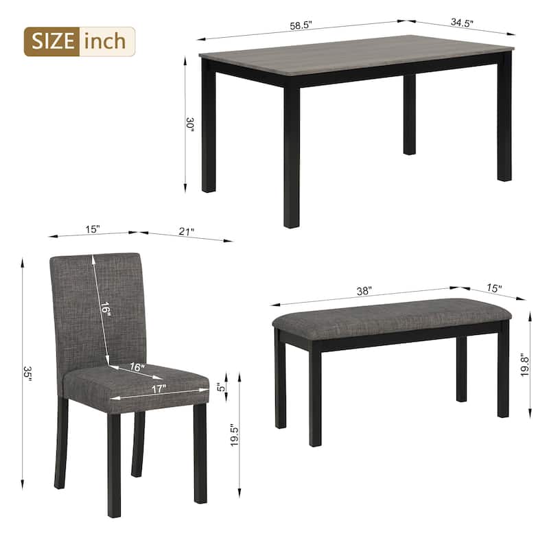 55.1" Storage Sideboard with 4-Doors,Multi Functional Buffet, with Open Shelf and 2-Tiers Adjustable Shelves