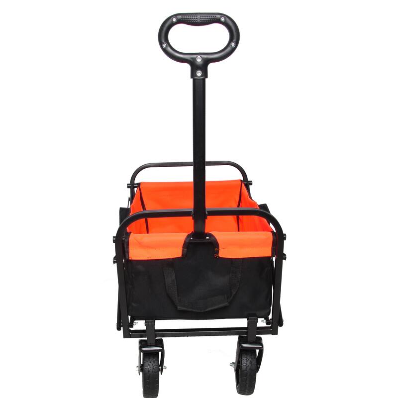 Mini Folding Shopping and Beach Cart with Steel Frame