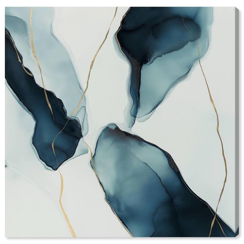 Cerulean Flow II Canvas by Art Remedy, Gallery Wrapped - 20" x 20"