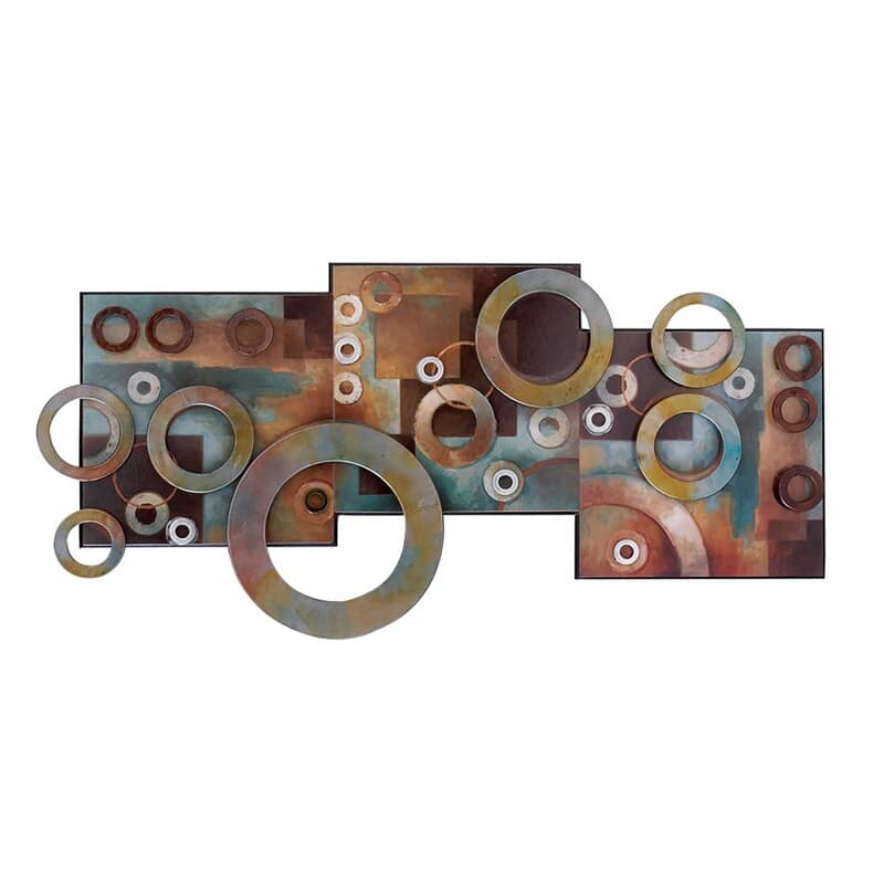 Multi MDF Modern Wall decor 17 x 36 x 1