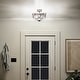 preview thumbnail 3 of 9, River of Goods Orson Stained Glass 16-inch Semi-Flushmount Ceiling Light - 16" x 16" x 9.5"