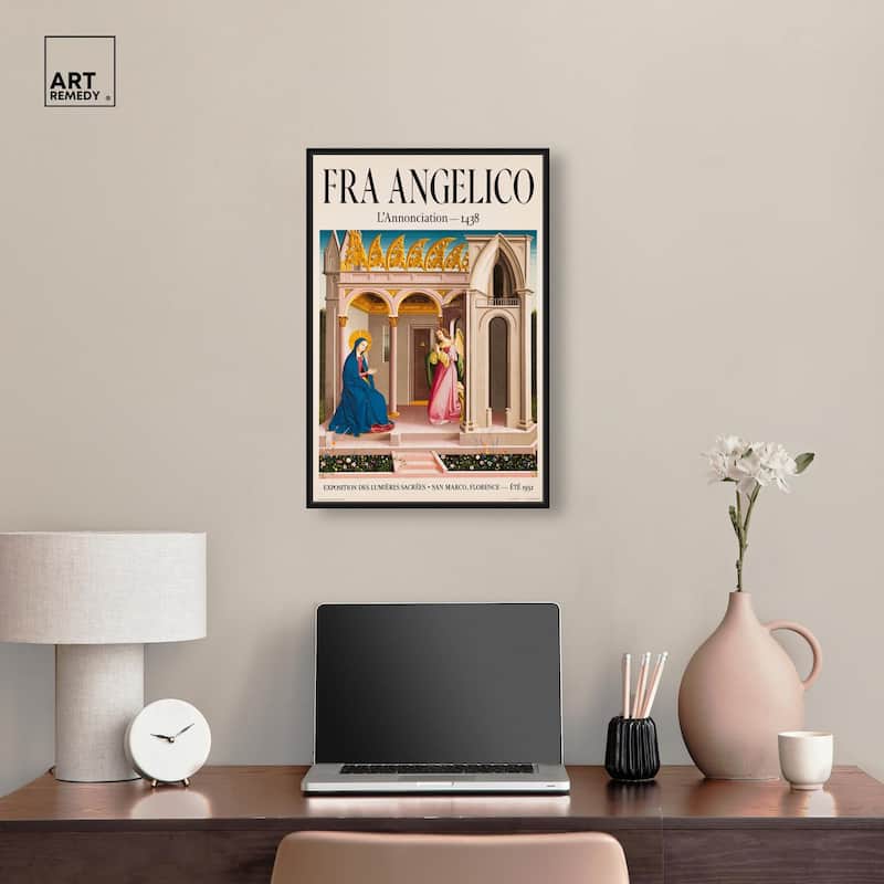 Angel's Visit to Mary Canvas by Art Remedy