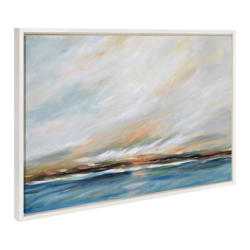 Kate and Laurel Sylvie Sunday Morning Framed Canvas by Mary Sparrow