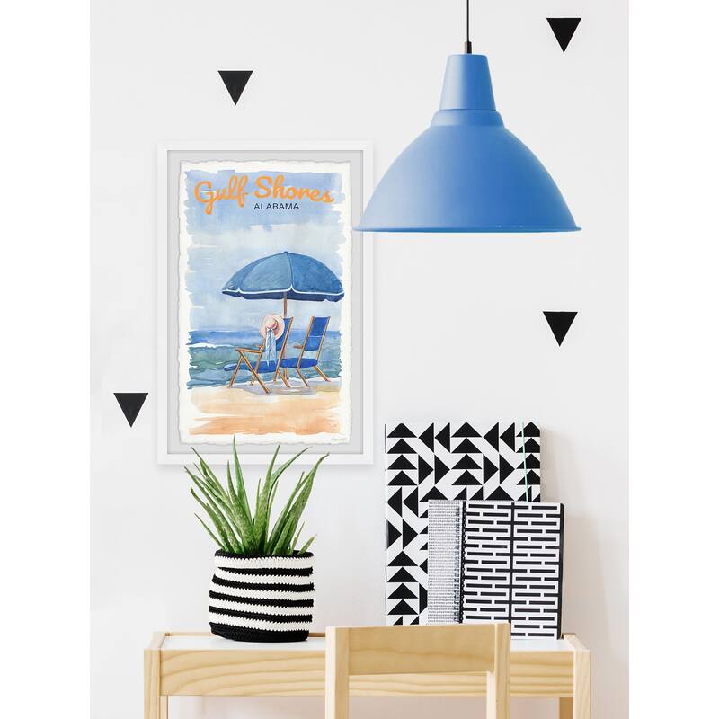 'Gulf Shores' Framed Painting Print