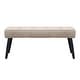 preview thumbnail 24 of 33, Kipp Velvet Upholstered Button Tufted Bench Ottoman
