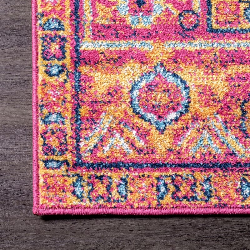 Nuloom Jaclyn Bohemian Medallion Area Rug