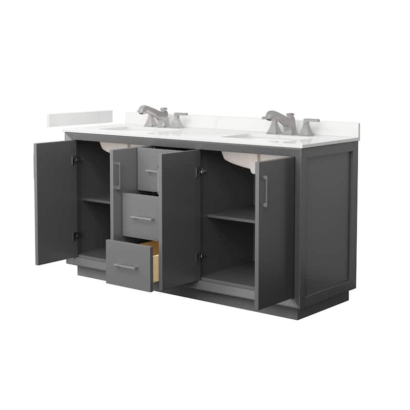 Wyndham Collection WCF414166D-QTZ-US3MXX Strada 66" Free Standing
