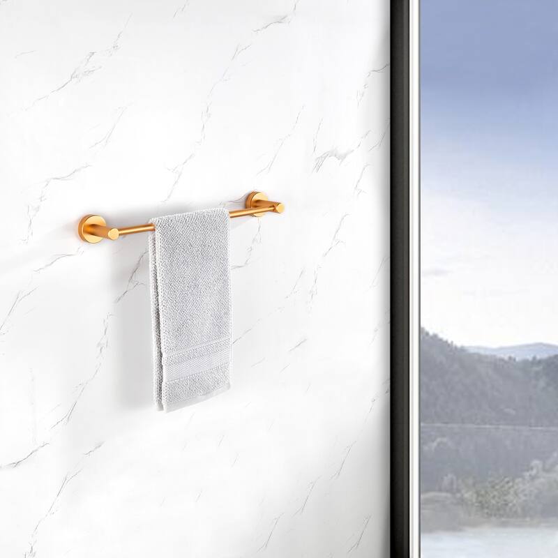 Adjustable Expandable Towel Bar for Bathroom Thicken Space Wall Mount