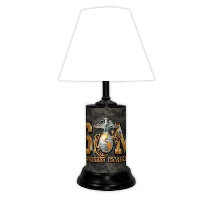 Usmc Lamp - Usmc Letters-Wt - USMC Lamp