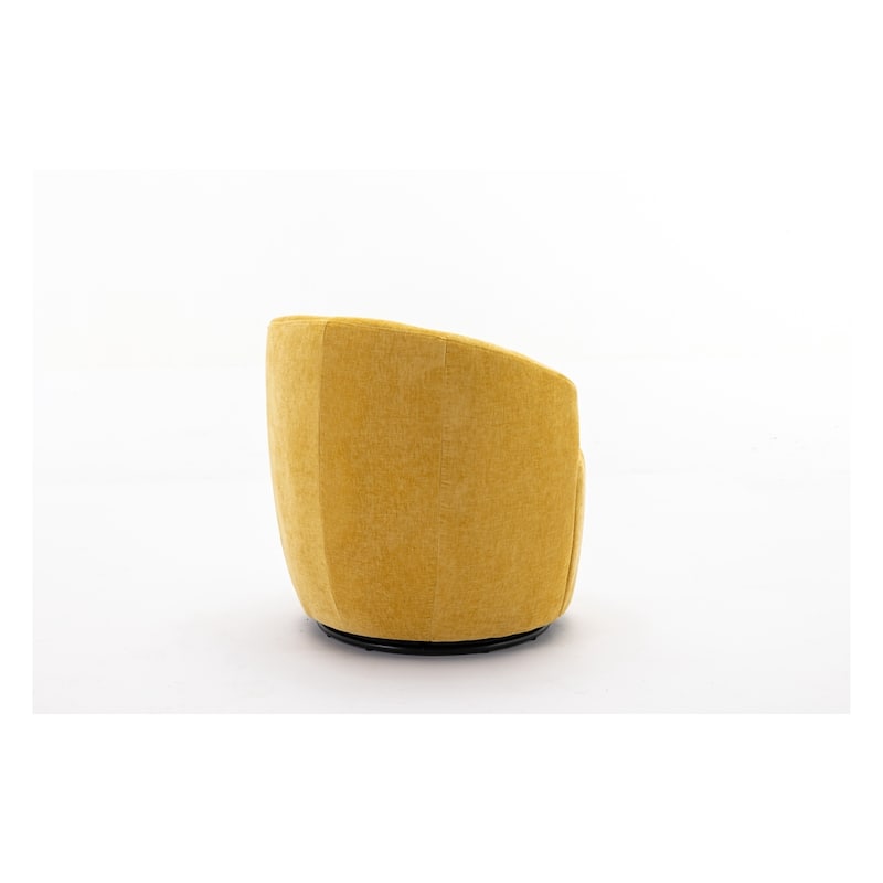 Chenille Fabric Swivel Accent Armchair Barrel Chair