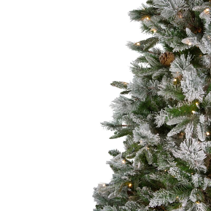 6.5' LED Full Mixed Rosemary Angel Pine Artificial Tree Clear Lights - 6.5 Foot