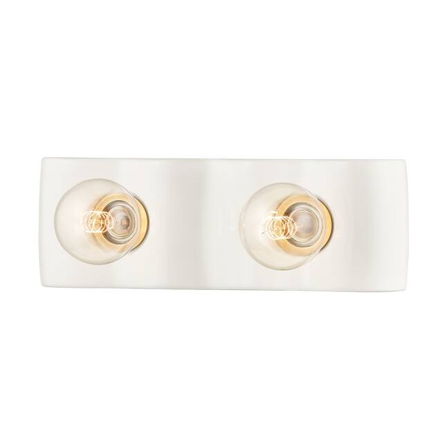 Jillian 3 Light Bath Bracket - Ceramic White