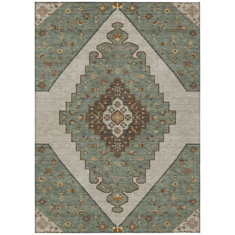 Machine Washable Indoor/ Outdoor Global Marrakesh Chantille Rug