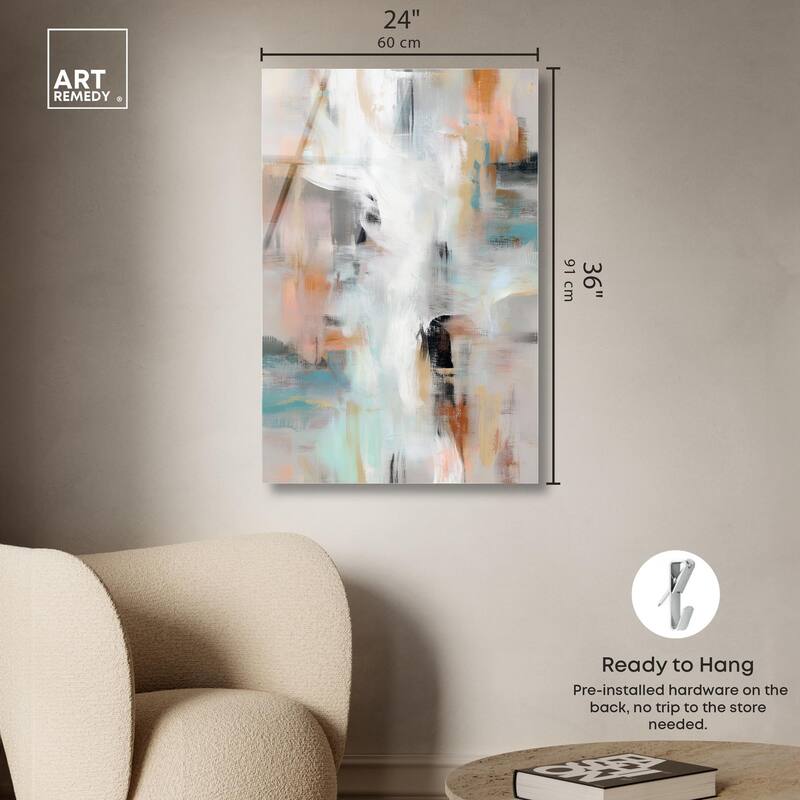 Gilded Mist Acrylic by Art Remedy, Ready to Hang