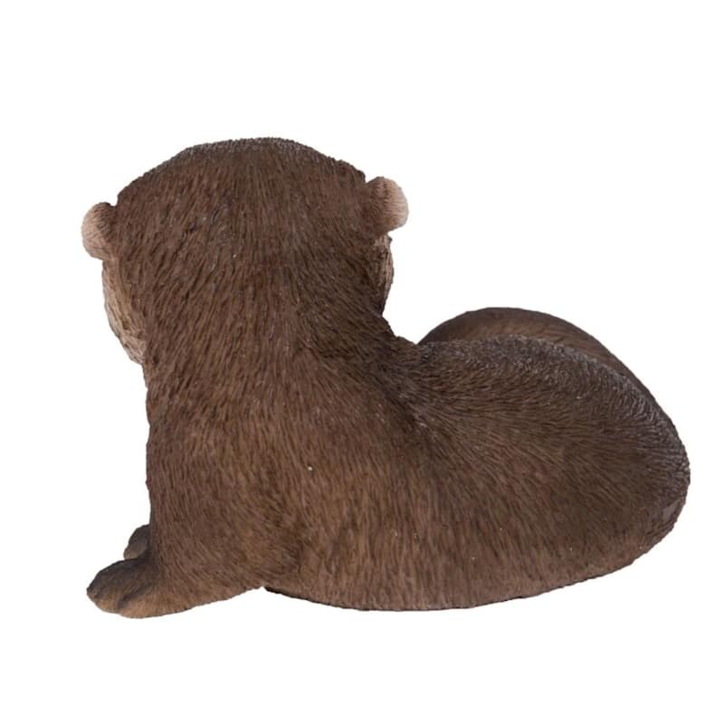 7" Laying Otter Outdoor Garden Statue