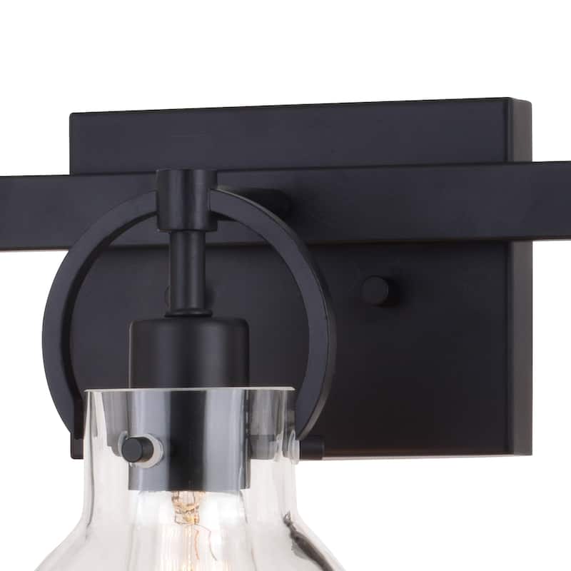 Ogden Contemporary Bathroom Vanity Light Fixture Clear Glass