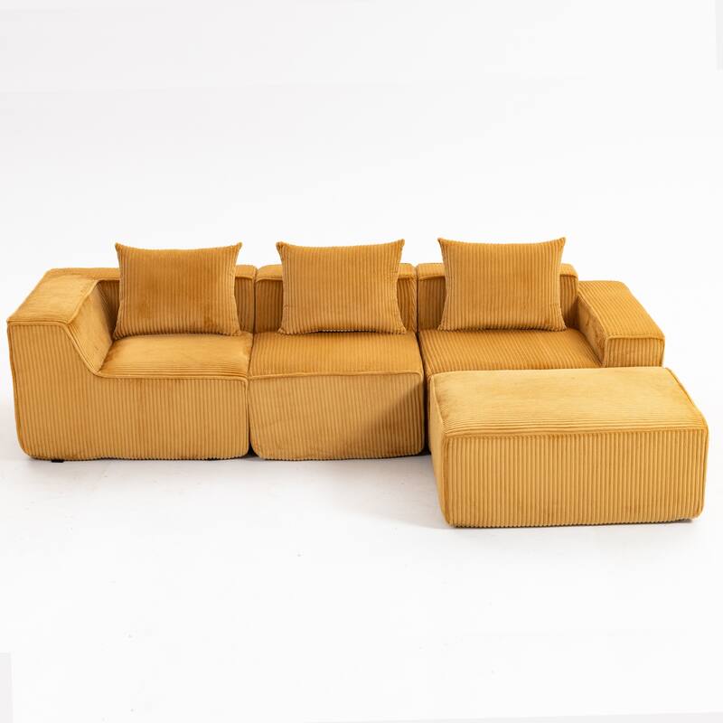 Multi Person Modular Compression Sofa That Can Be Freely