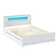 preview thumbnail 23 of 32, Versatile Queen Size Wood Storage Bed with LED and Trundle for Enhanced Comfort and Space Utilization