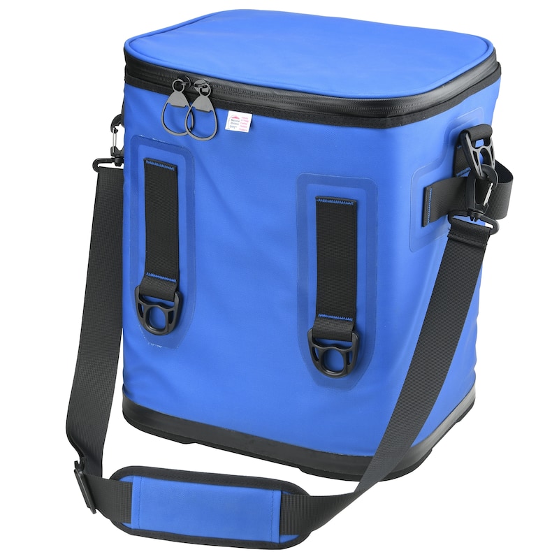15" Easy Tote Soft Cooler Blue with Black Trim