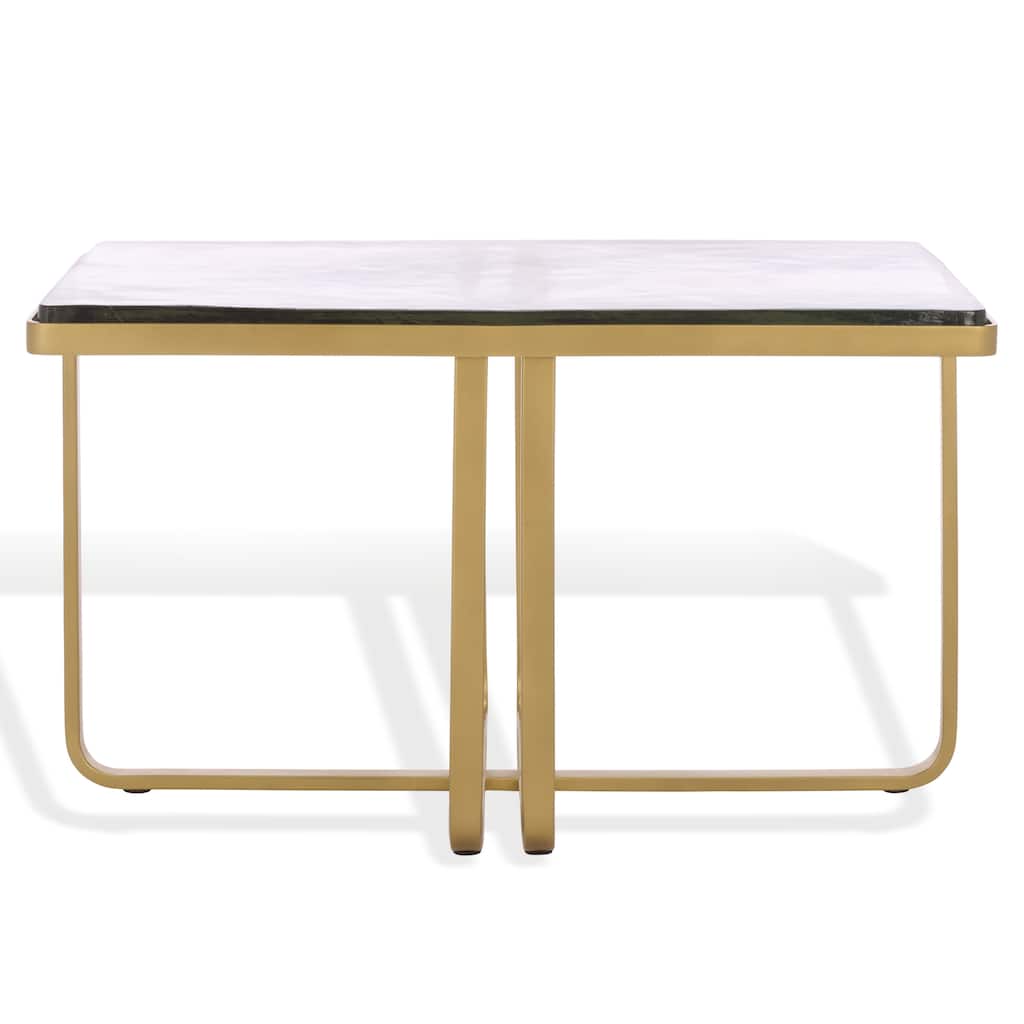 SAFAVIEH Couture Dominic Glass Top Coffee Table - 30"W x 18"D x 18"H