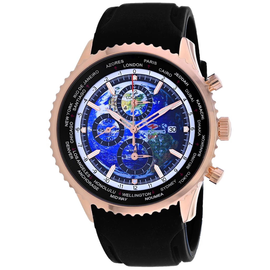 Seapro Men's Meridian World Timer GMT Blue Dial Watch - SP7523 - 6 (36)