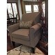 Copper Grove Herve Dove Grey Linen Arm Chair