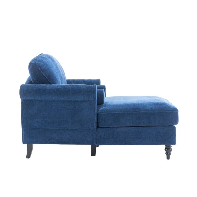 43.3" Chenille Upholstered Sofa Lounge Chair