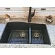 Karran Undermount Quartz 33 in. Double Bowl 60/40 Kitchen Sink with Bottom Grids and Strainers 1 of 1 uploaded by a customer