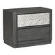 preview thumbnail 22 of 22, Furniture of America Piez Modern 3-Piece Ash Grey Wood Platform Bedroom Set with 2-Drawer Nightstand