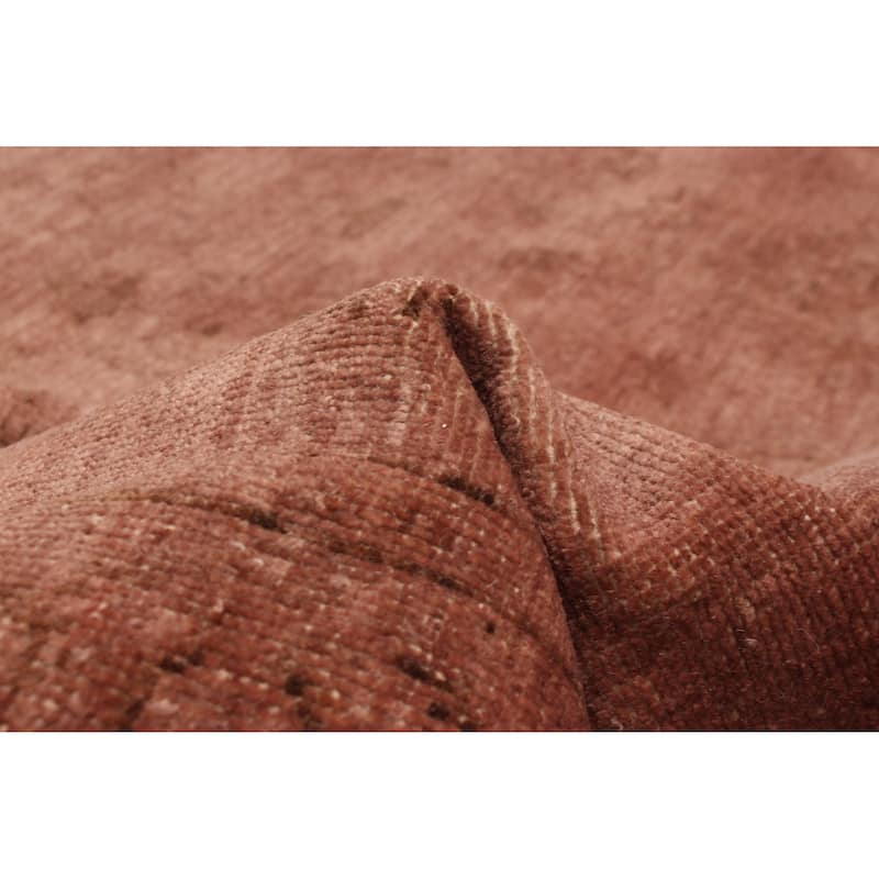 ECARPETGALLERY Hand-knotted Vibrance Brown Wool Rug - 5'1 x 6'9