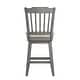 preview thumbnail 16 of 61, Eleanor Slat Back Wood Swivel Stool by iNSPIRE Q Classic