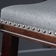 preview thumbnail 19 of 18, Kimi Contemporary Upholstered Saddle Barstool with Nailhead Trim (Set of 2) by Christopher Knight Home