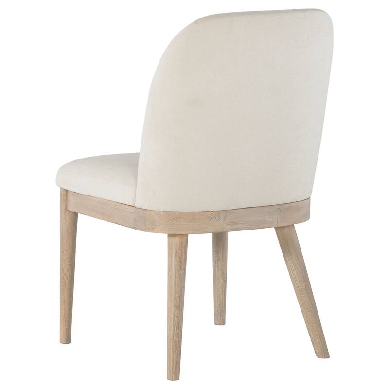 Solano Upholstered Dining Side Chair Beige (Set of 2) - 20.5" x 24" x 35.25"