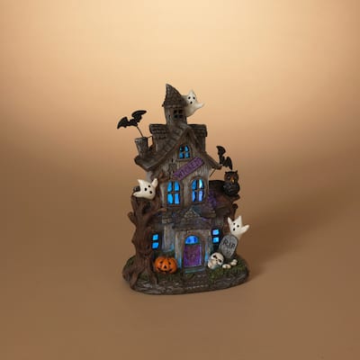 Lighted Spooky Haunted Halloween House
