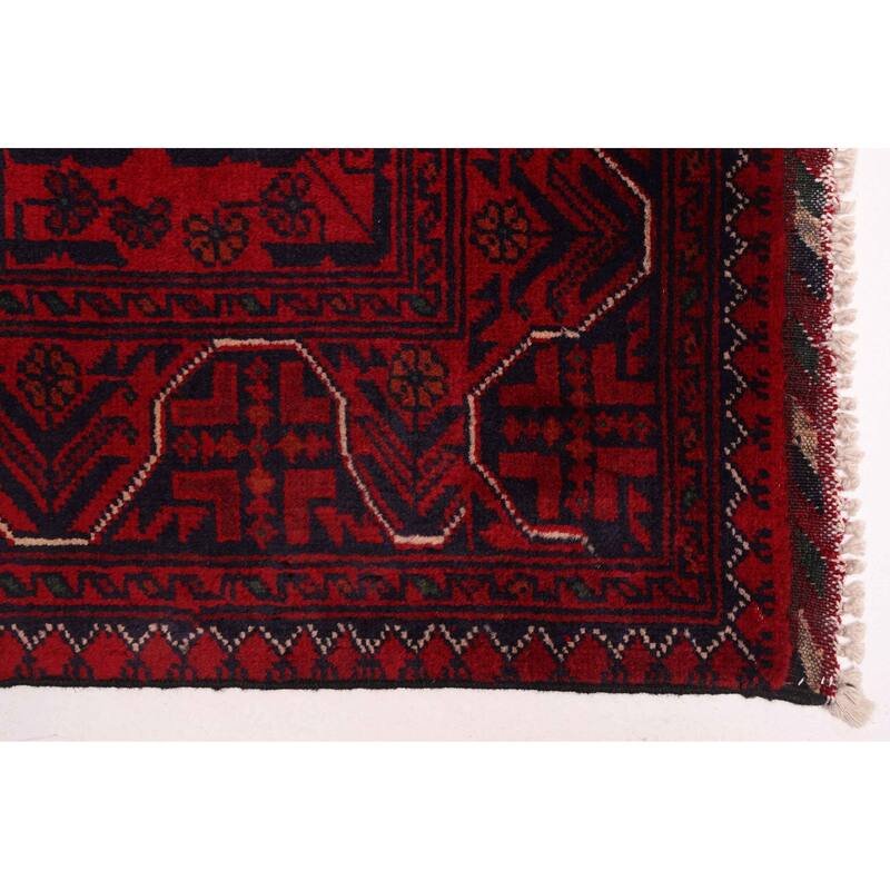 ECARPETGALLERY Hand-knotted Finest Khal Mohammadi Red Wool Rug - 3'11 x 6'0