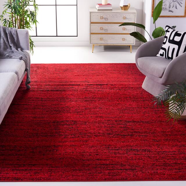SAFAVIEH Adirondack Alberta Vintage Abstract Rug - 11' x 15' - Red/Black