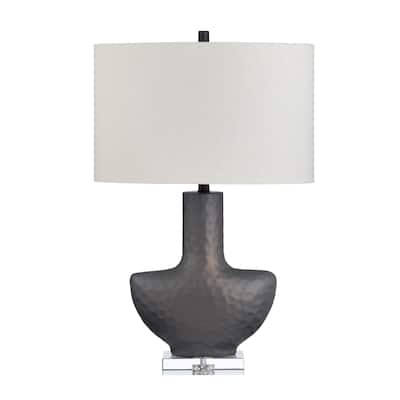 Zuri Hammered Oval Table Lamp