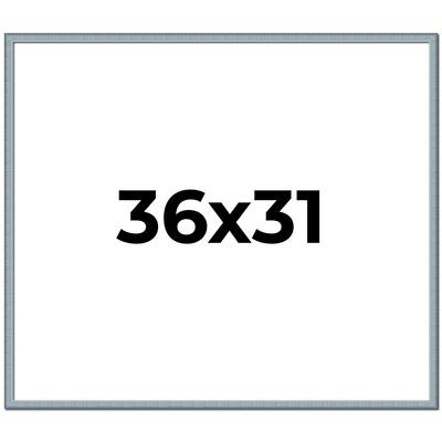 36x31 Frame Rustic Sky Blue Solid Wood Picture Frame | 0.75 Inch