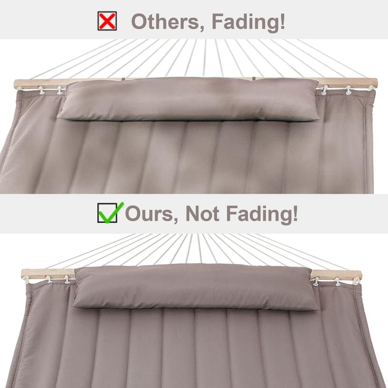 Outdoor Portable 2 Person Hammock with Spreader Bar - 78.7*55.1