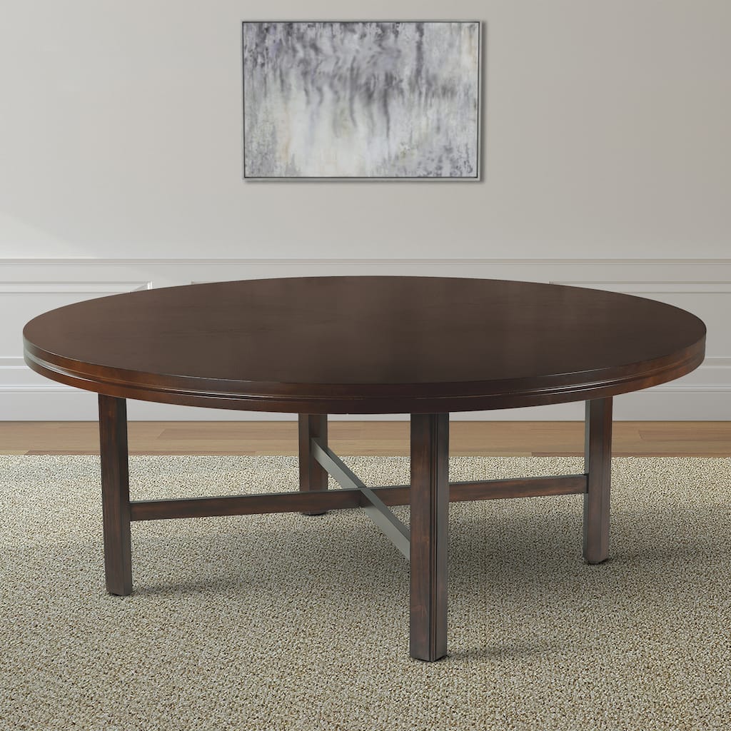 Hampton 72-inch Round Dining Table with Optional Lazy Susan by Greyson Living