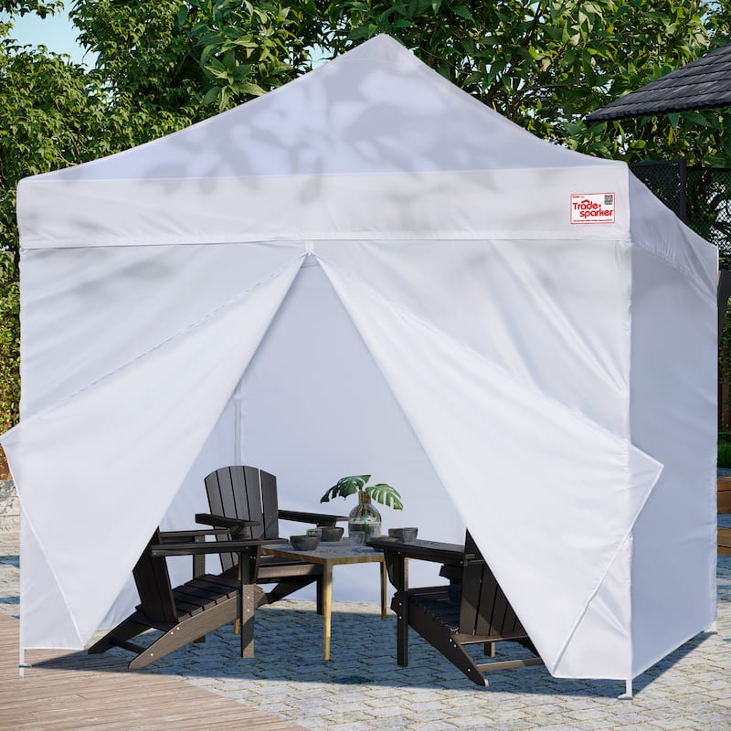 Tradesparker 10x10/10x20 Canopy Sidewall Kit 3 Walls+1 Doorwall Fits Pop Up Tents