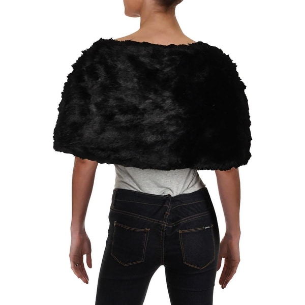 tahari faux fur wrap