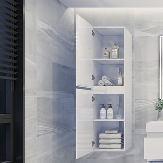 Baillie 16'' Wall Mounted Linen Cabinet