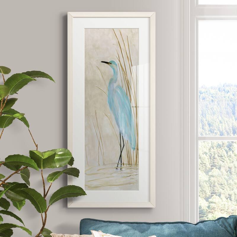 Soft Egret II-Premium Gallery Framed Print