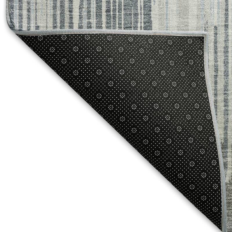 Premium Washable Super Soft Transitional Stripes Mayfield Rug
