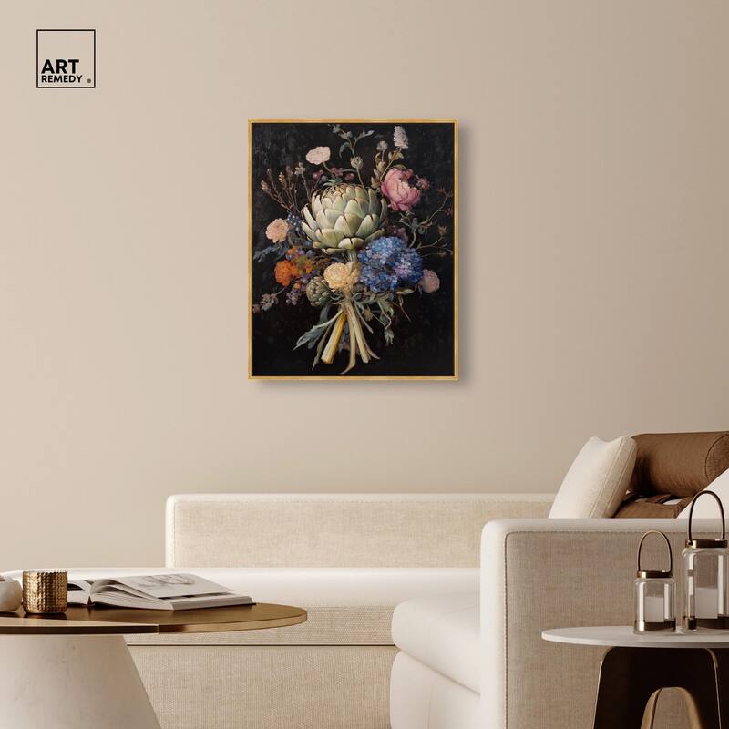 Moody Artichoke II Canvas by Art Remedy