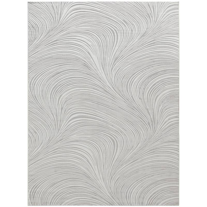 DKNY Central Park West Indoor only Abstract Glam Area Rug - Grey - 9' x 12' - Rectangle