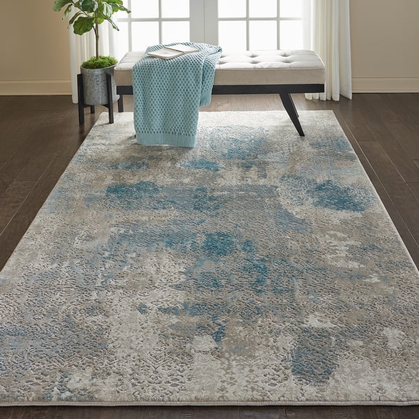 5' x 7 Nourison Karma Rustic Modern Taupe Area Rug 5'3 x 7'4 5' x 7 Nourison Karma Rustic Modern Taupe Area Rug 5'3 x 7'4