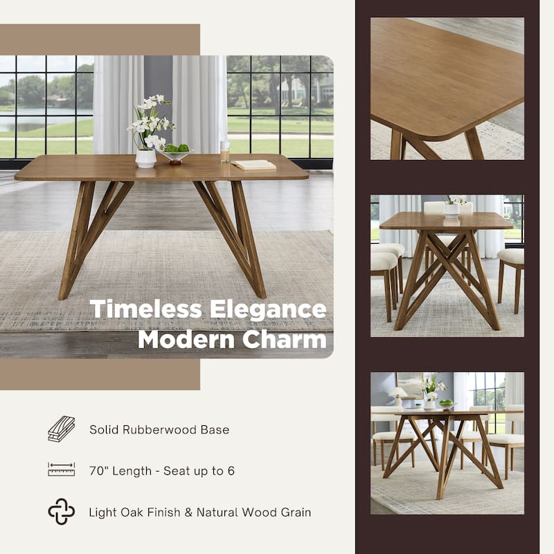 Roundhill Furniture Axler 5-Piece Dining Set