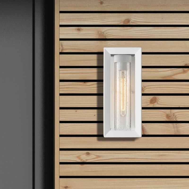 Smyth 14" Tall UV-coated Outdoor Wall Sconce with Glass Shade